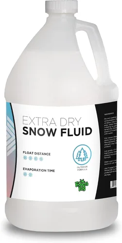 Jugo de nieve extra seco - Líquido de máquina de nieve - La fórmula evaporadora más popular - 1 galón - Ideal para usar en máquinas de nieve de