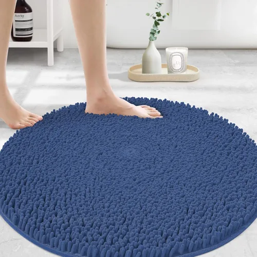 Miniatura 37 de MAYSHINE Alfombra de Baño de Chenilla Afelpada Extra Suave, Súper Absorbente, Alfombra de Baño Antideslizante Microfibra Esponjosa