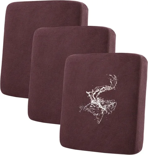 Miniatura 134 de hyha Fundas impermeables para cojines de sofá para mascotas, funda antideslizante para asiento de sofá para perros lavable, tela de jacquard Gris