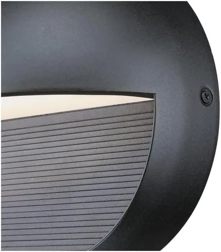Miniatura 6 de Westinghouse 6579000 Winslett Transitional One-Light Dimmable LED Outdoor Wall Light Sconce, Dark Sky Friendly, Textured Black Finish, Frosted Glass