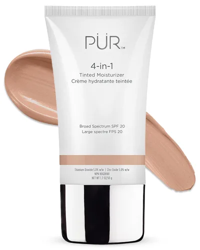Miniatura 20 de PÜR MINERALS 4-in-1 Tinted Moisturizer With SPF 20 - Hydrating Face Moisturizer, Primer, & Foundation With Shea Butter, Aloe Vera & Vitamin B3