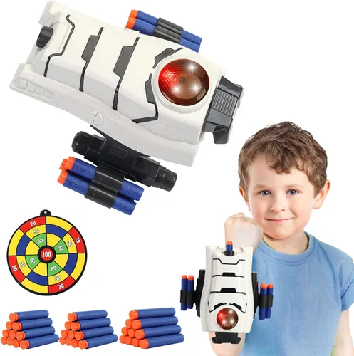Miniatura 6 de Juguetes de Star Wars Stormtrooper Blaster de Espuma para Niños de 5, 6, 7, 8, 9+ Años, Juguetes de Guante de Poder de Superhéroe con 30 Dardos