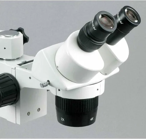 Miniatura 3 de AmScope Microscopio estéreo binocular SW-3B13, oculares WH10x, aumento 10X y 30X, objetivo 1X/3X, soporte de brazo único
