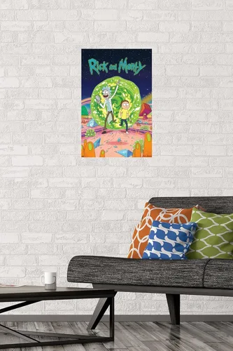 Miniatura 2 de Trends International Rick And Morty - Póster de pared con tapa, 14.725 x 22.375 pulgadas, versión premium sin marco