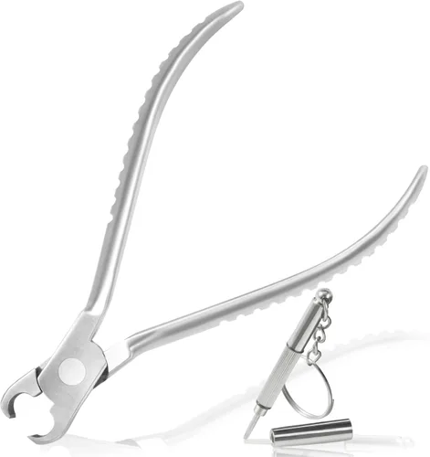 Miniatura 13 de Alicates de nailon con punta redonda y plana para lentes de 6 pulgadas, alicates de ajuste, herramienta de reparación de gafas, herramientas
