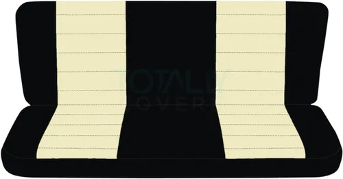 Miniatura 20 de Totally Covers Compatible con fundas de asiento de camión de dos tonos Ford F-150 Super Cab 1997-2003 (banco dividido trasero 40/60): negro y azul