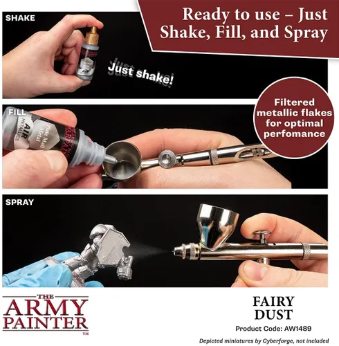 Miniatura 3 de The Army Painter Warpaint Air Metallics Fairy Dust - Pintura acrílica no tóxica a base de agua muy pigmentada para juegos de rol de mesa