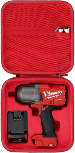khanka Reemplazo de carcasa rígida para llave de impacto Milwaukee 2767-20 M18 FUEL High Torque 1/2", solo funda