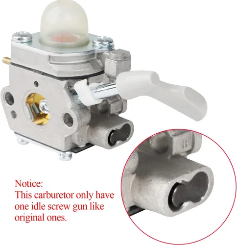 Miniatura 5 de HUZTL 308054114 Carburador para carburador Homelite 308054075 se adapta a soplador de hojas 26B UT09526 con kit de línea de combustible de juntas