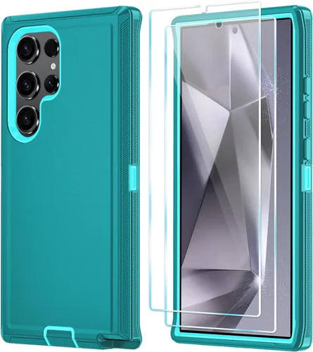 Miniatura 46 de ONOLA Funda compatible con Samsung Galaxy S24 Ultra con protector de pantalla HD, resistente a los golpes y a las caídas, funda de 3 capas