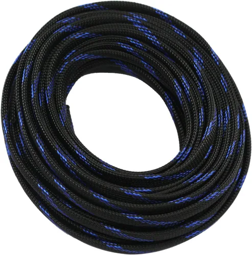 Miniatura 3 de Funda de cable de alambre expandible PET de 30 pies (1/2 pulgada, negro)