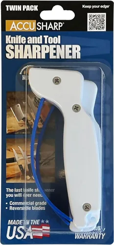 Miniatura 2 de AccuSharp Afilador de cuchillos manual con hoja de carburo, afilador de cuchillos de cocina y de chef, herramienta de afilado profesional de grado