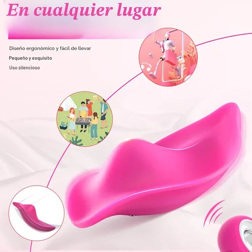 Miniatura 3 de Vibradores de Bragas Portátiles Juguetes Sexuales para Adultos para Mujeres o Parejas, Mini Vibrador de Clítoris con Control Remoto con 12 Modos