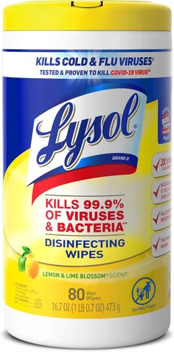 Miniatura 16 de Lysol Toallitas desinfectantes, esenciales para dormitorio, toallitas de limpieza antibacterianas multisuperficie, para desinfectar y limpiar, lino