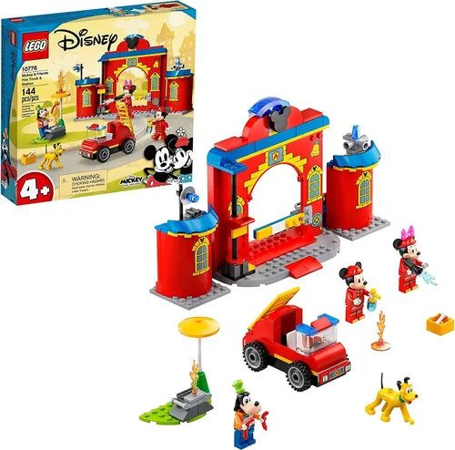LEGO Disney Mickey and Friends - Kit de construcción de Mickey & Friends Fire Truck & Station 10776; divertido juego de bomberos; nuevo 2021 (144