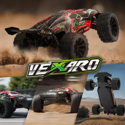 Miniatura 6 de Hosim Mini autos RC 1:8 sin escobillas para adultos, VEXARO MAX 50 MPH de alta velocidad Rc Camiones rápidos, 4 x 4 con control remoto todo terreno