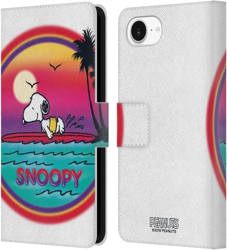 Miniatura 22 de Head Case Designs Funda de piel con licencia oficial de Peanuts Beach Surf Snoopy Boardwalk Airbrush compatible con Apple iPhone 11
