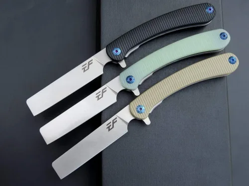 Miniatura 6 de Eafengrow EF939 cuchillo plegable de bolsillo con hoja de acero D2 y mango G10; cuchillo plegable de bolsillo EDC para supervivencia en camping y al