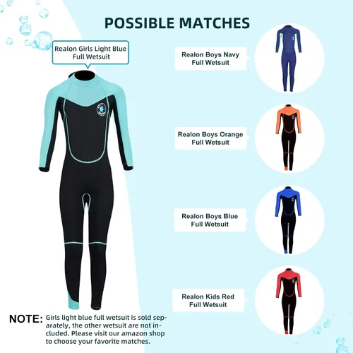 Miniatura 4 de Kid Wetsuit Neoprene Boys Girls 3mm Full Wet Suit, 2mm Shorty Toddles Thermal Swimsuit, Children Back Zipper Cold Water Warmth for Swimming Kayaking