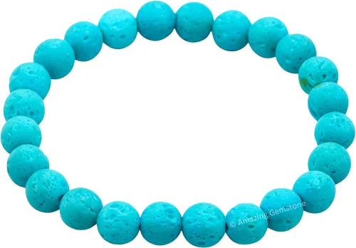 Miniatura 559 de Amazing Gemstone Pulsera de cristal para mujeres y hombres, pulsera de cristal curativo de protección, pulsera elástica con cuentas de piedras