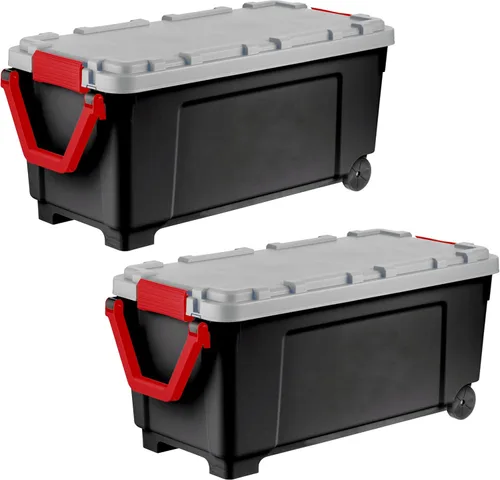 Miniatura 17 de IRIS USA - Contenedores de almacenamiento con tapa de 20 galones, 6 unidades - Hechos en EE. UU., contenedores apilables resistentes, con tapa