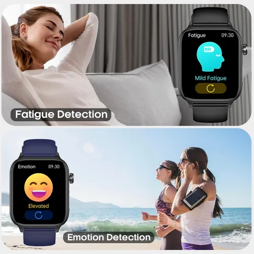 Miniatura 4 de Reloj inteligente para hombres y mujeres (responder/hacer llamadas), reloj de fitness de 1.96" con pantalla HD, monitor de presión
