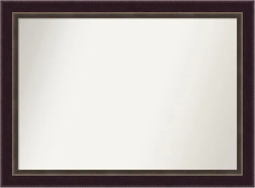 Miniatura 369 de Amanti Art Espejo de baño de bronce para sobre el fregadero, 24 x 24 pulgadas, espejo cuadrado de bronce Lara para tocador, marco de madera