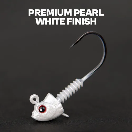 Miniatura 2 de Swimbait Jig Heads con soporte de cono apilado, minnow estilo ojo pesca jighead 3/16 1/4 3/8 1/2 oz (15 piezas)