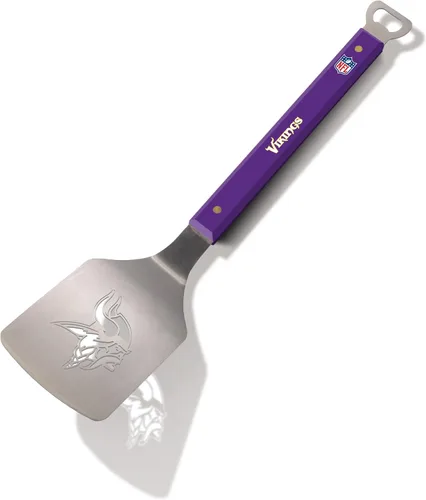 Miniatura 8 de YouTheFan NFL Sportula (espátula) de acero inoxidable de 18 pulgadas con abrebotellas