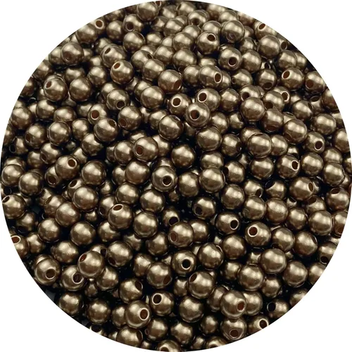 Miniatura 42 de 100 cuentas de perlas para manualidades, perlas de resina de 0.47 pulgadas para hacer joyas, cuentas redondas a granel con agujero para collares