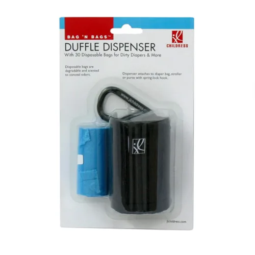 Miniatura 4 de J.L. Childress Bag 'N Bags - Dispensador de lona portátil de tela y repuesto de bolsa de residuos, se engancha fácilmente al cochecito o bolsa
