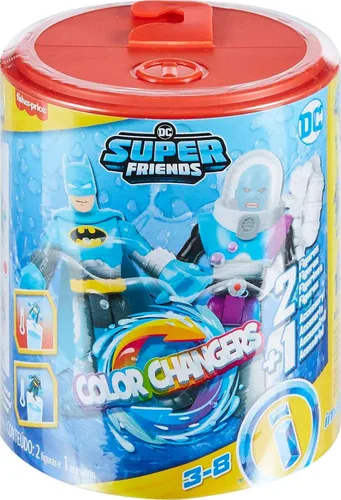 Miniatura 6 de Fisher-Price Imaginext DC Super Friends, juguetes de Batman, juego de figuras de 3 piezas con Harley Quinn que cambian de color para niños en edad