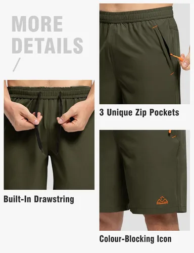 Miniatura 4 de TBMPOY Pantalones cortos de senderismo para hombre de 7 pulgadas 9 pulgadas, de secado rápido, atléticos, gimnasio, deportes al aire libre, 3