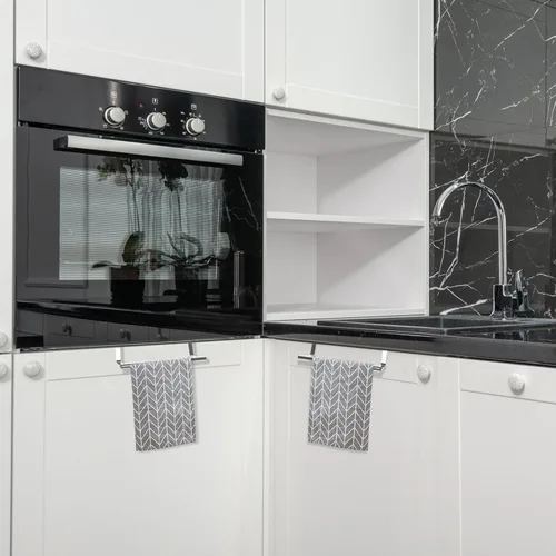 Miniatura 4 de Toallero de acero inoxidable para colocar sobre la puerta, 2 piezas, soporte para toallas de baño, utensilios de cocina y más, resistente al óxido