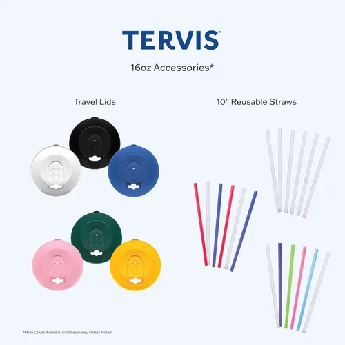Miniatura 5 de Tervis Flat Art - Vaso aislado de doble pared con aislamiento de gatos hecho en Estados Unidos, mantiene las bebidas frías y calientes, 16 onzas