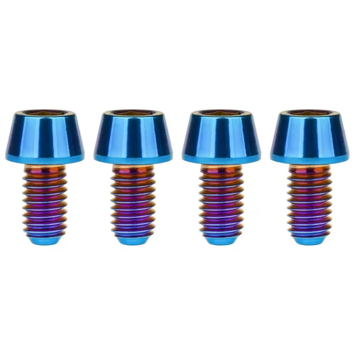 Miniatura 75 de Titanio Ti M6 x 10 16 18 20 25 30 35 40 45 50 55 60 2.559 in Allen - Tornillos hexagonales de 2.559 in, tornillos cónicos, paquete de 4