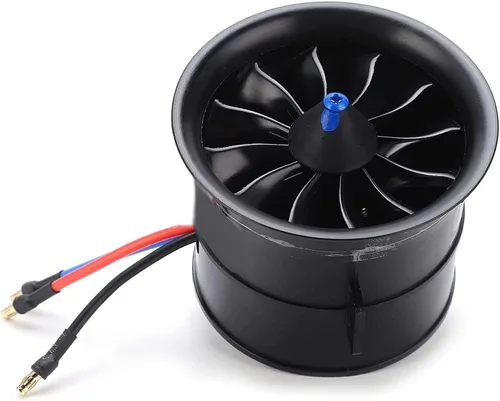 Miniatura 4 de Powerfun EDF 2.756 in 12 cuchillas ventilador conducido con motor RC sin escobillas 2300KV equilibrio probado para EDF 6S RC Jet Avión