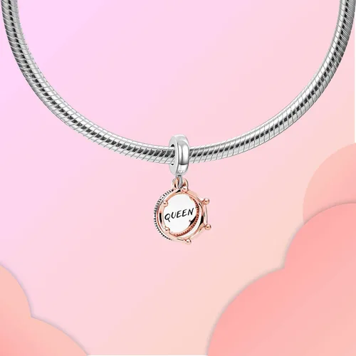 Miniatura 235 de LUXILLA Abalorio de plata de ley 925 para madre, hija, abuela, para familia, amor, madre, hija, abuela, para pulseras, collares, dijes, abalorios