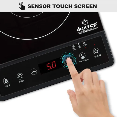 Miniatura 4 de Duxtop - Parrilla de inducción portátil, quemador de encimera, quemador de inducción con temporizador y sensor táctil, 1800W 8500ST E210C2