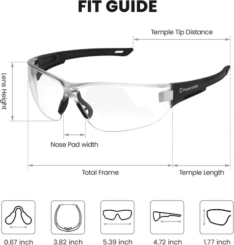 Miniatura 3 de Gafas de pickleball de seguridad mejoradas 2.0, gafas protectoras y antivaho para hombres y mujeres, gafas deportivas para raquetbol, pelota