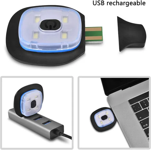 Miniatura 3 de Etsfmoa Unisex Beanie with The Light Gifts for Men Dad Father USB Rechargeable Caps