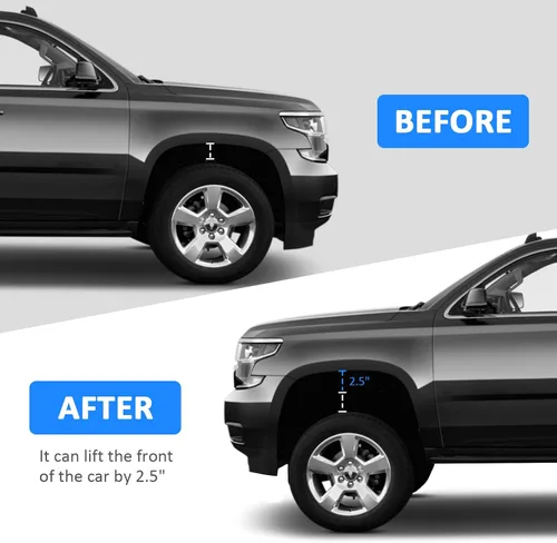 Miniatura 6 de WSays Kit espaciador de elevación de nivelación frontal de 1" compatible con Chevy Silverado/Tahoe/Suburban/Avalanche apto para GMC