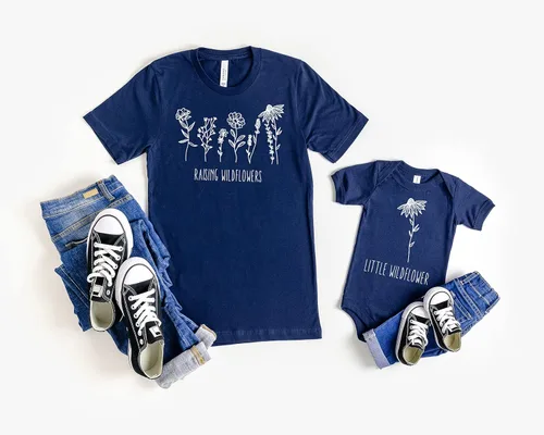 Miniatura 3 de Raising Wildflowers Shirt, Little Wildflower Shirt,Matching Mommy And Me Shirt,Mothers Day Shirt,New Mom Tshirt,Mom And Baby Shirt