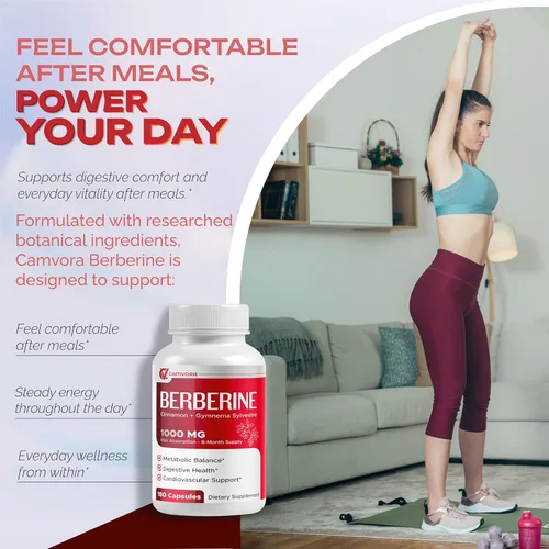 Miniatura 2 de Berberina 1000mg liposomal – 180 cápsulas Canela y Gymnema Máxima absorción para apoyo metabólico, digestivo y cardíaco – Fabricado en Estados