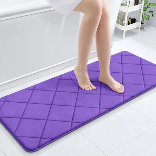 Miniatura 120 de OLANLY Tapete de baño de espuma viscoelástica de 24 x 16 pulgadas, ultra suave y absorbente, lavable a máquina, cómodo tapete de baño para suelo