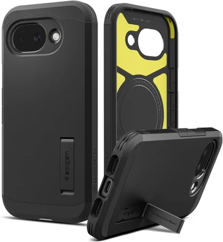 Miniatura 9 de Spigen Funda para Pixel 9a, Tough Armor (Ai) MagFit (2025) [Compatible con accesorios MagSafe] - Negro