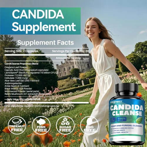 Miniatura 2 de Suplemento Candida Cleanse, apoya la salud inmunológica, 60 cápsulas