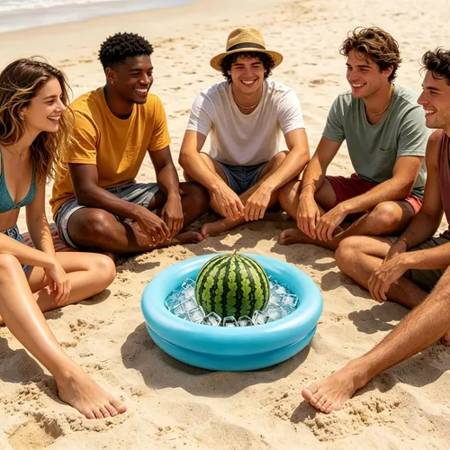 Miniatura 7 de CALIDAKA Pequeñas piscinas inflables inflables para niños, inflables para niños, pequeñas piscinas inflables al aire libre (azul)
