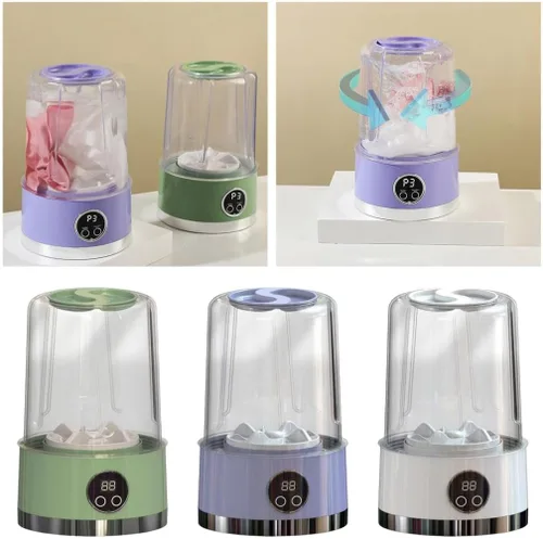 Miniatura 8 de Lavadora de ropa interior, mini lavadora mejorada 2026, portátil, recargable, inalámbrica, mini lavadora, taza de lavandería para brasier, ropa Verde