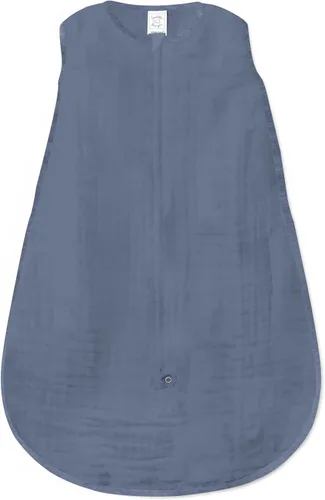 Miniatura 22 de SwaddleDesigns Saco de dormir de muselina zzZipMe para bebé niño y niña, manta portátil con cremallera de 2 vías ¡Azul Ahoy!